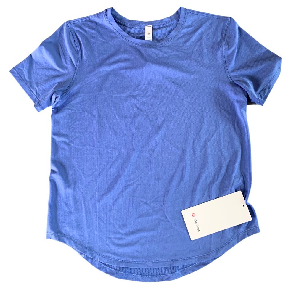 LULULEMON *NWT* - High-Neck Running and Training Tee (Color: WILD INDAGO)